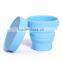 silicone folding cup with lid silicone folding cup