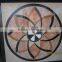 hot design flower pattern marble waterjet medallion