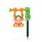 custom 3d shaped plastic animal pencil topper,custom make plastic cartoon character pencil topper