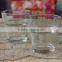 Clear Small Decorative Pillar Glass Candle Holder Jar