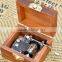 Eco-friendly best design wood pull string music box