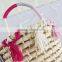 Natural corn husk woven cute baby basket set for gift