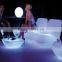 Hot sale! shenzhen LED modern Plastic glowing furniture Chair/sofa set /lighting bar sofa /coffee sofa