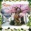 customized fiberglass artificial cherry blossom tree space decoration artificial cherry blossom tree