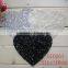 16CM wholesale heart shape sequin applique for girl cloth