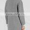 Wholesale Ladies Apparel Dropped Shoulders Grey Herringbone Coat(DQE0357C)