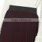 Customized Lady's Apparel Latest High-rise Elastic Waist Pleated Woven Maxi Skirt(DQM003S)