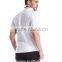 OEM white cotton printing custom collar tshirt design plain mens tshirt