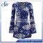 2017 Women New Fashionable Top Wild Side Blouse Long Sleeves