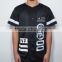 fashion streetwear blank black baseball jersey tee custom made for men wholesale