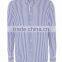 men stripe long sleeve cotton shirt slim fit shirt