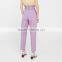 Hot design lavender empire waist summer trousers with belt loop