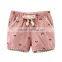 Cute style cartoon printing summer baby girl cotton shorts
