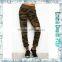 2017 Girls Knee Slit Camouflage Jogger Pants