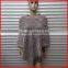 Women's winter hot fashion knit acryli sweater poncho