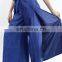 Womens Black Thai Silk Wrap Pants/Fisherman Sarong Harem Yoga Trousers Wide Leg