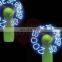 mini fan flashing green led advertisment fan