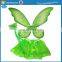 Fancy Fairy Pixie Wings Tutu Wand Costume Set For Girls Party Dressup