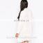 2016 Baiyimo 100% Cotton Big Bat Sleeve Plain Long Line Plus Size Women Custom Blouse