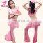 ET-130 Hot sale high milk silk sexy children kids practice belly dance costume including top and pant