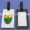 embossed logos club lugagge tag hard plastic