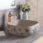Made in China Sanitary Ware square LV design single hole luxury design tabletop new decal Wash hand Basin sinks