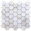 Hexagon mosaic calacatta gold bathroom marble mosaic