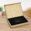 Black and gold eco friendly gift packaging box large size