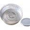 100 Pack Round Aluminum Foil Pans with Aluminum Foil Lids, Disposable Aluminum Foil Box for Baking,Cooking,Score (850 ml)