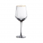 Custom Logo Hammered Creative Wine Glass Cups With Gold Rim Long Drink New Ripple Whisky Glasses Lead Free Home Daily Use