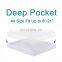 Premium Smooth Fabric 100% Waterproof Hypoallergenic Mattress Protector Cover