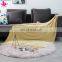 Custom Thread Knitted Super Soft Chenille Chunky Throw Blanket With Tassel For Travel