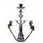 HQP-SY15 HongQiang Arab Hookah Set Wholesale Finished Product Customization Shisha Hookah Glass Hookah Shisha Two Pipes