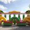 Jungle Theme Inflatable Horse Eerby Running Race Track Games For Events
