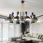 hotel restaurant ceiling light black metal spider lamp modern ceiling lamp
