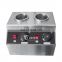 Factory High Quality 220V Stainless Steel 2 Units Electric Sauce Warmer for Commercial Use