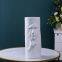 Human Face Slience Large Whtie Hand Made Ceramic Vase For Artificial Flower Decoration