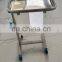 Hot sale stainless steel single and double bars treatment cart for operating room