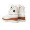 Fujian factory customize lace up thick sole high neck sport shoes with stars
