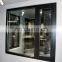 big picture latest design black profile double glazed mirror glass casement opening thermal break aluminum mosquito net windows