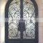 48 inches exterior front wrought iron main front door design with opening window