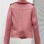 NEW FASHION 2022AW WOMEN'ECO LEATHER WASHED SYNTHETIC LEATHER JACKET
