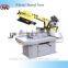 G250B scissor type semi automatic horizontal 250mm metal-cutting bandsaw with swivel head