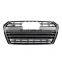 Front Bumper grill for Audi A4 B9 automotive black frame grille for Audi S4 car accessories for Audi 2017-2019