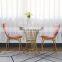 Luxury Nordic Home Furniture Living Room Tea Table Metal Round Marble Top Coffee Table With Iron Legs