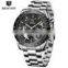 BENYAR 5120 Mens Luxury Brand Fashion Blue Watches Stainless Steel Chronograph Male Clock Watch Men