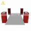 ZHONGLIAN Making Splicing Aluminium Wall Anodized Aluminium Profiles Strong Red