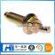 Custom ISO9001 brass hex screw with double threads