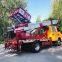 Aerial work vehicle 23m straight arm manned climbing vehicle loading ladder car mobile lifting car
