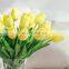 Wholesales Manufacture Wedding Bride Bouquet Beauty Silk Touch Artificial Tulip Flowers For Home Decoration